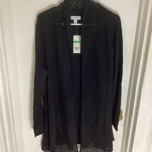Kim Rogers NWT Fashion Open Front Cardigan Size Large